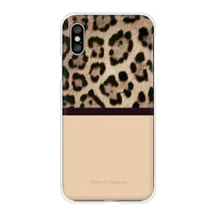 スマホケース レオパード柄 Eベージュ iPhone ハードケース カバー