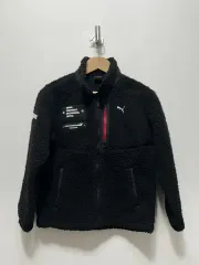 プーマ ブラック フリース ジャケット キッズ 130サイズ