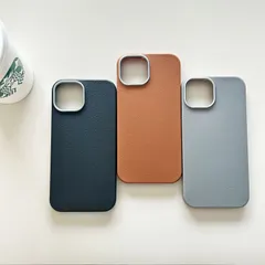 iPhone 15 16 17 Plus Pro ProMax Air ケース レザー風 TPU シンプル 韓国 おしゃれ 耐衝撃 かわいい