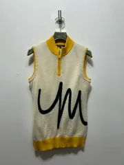 90 ディズニー ミッキーマウス ハーフジップ ニット ベスト