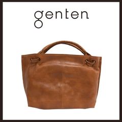 定価71500円 genten アカンサス 本革 2wayショルダートート - メルカリ