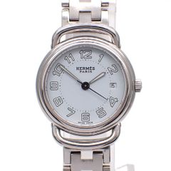 OH済・新品電池】HERMES アルソー レディース腕時計 白文字盤純正