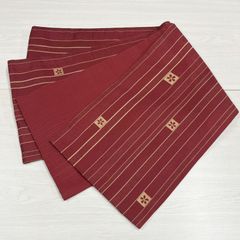 八重山ミンサー織 半幅帯 木綿 紅の八塩系 縞 イ7065 八重山ミンサー織 半幅帯 木綿 紅の八塩系 縞 イ7065 - メルカリ