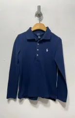 ポロ ラルフローレン ネイビー 長袖 カラーTシャツ 7T