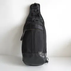【美品】PORTER 【HEAT ヒート スリングショルダーバッグ】 ポーター ブラック ボディバッグ 26040494