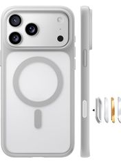 TORRAS iPhone 17 Pro용 케이스 [미군 진화 내충격·고성능 Magsafe 대응] 지문 방지 황변 방지 미군 보호 공학 마그넷 탑재 충격 흡수 견고 카메라 컨트롤 버튼 첨부 스트랩 홀 Guardian-Mag 티타늄 그레이