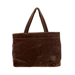 PRADA プラダ トートバッグ ベルベット ゴールドブラウン - メルカリ