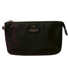 最終価格】AGATHAネイビー ショルダーバッグ· ハンドバッグ兼用 - メルカリ