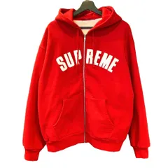 シュプリーム SUPREME 24AW パーカー ブルゾン フード ジップアップ フーディー アーチロゴ ロゴ L 赤 レッド　