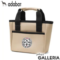 アダバット トートバッグ メンズ レディース ファスナー付き adabat ブランド カートバッグ カートトート 小さめ ゴルフ ミニトート カジュアル スポーツ ラウンドバッグ シンプル スポーティ B5 ABZ440 ベージュのサムネイル