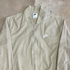 L NIKE ベージュ ジップアップ ジャケット