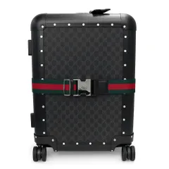 グッチ 740391 キャビン トロリー Porter ポーター コラボ GGスプリームキャンバス アルミニウム ブラック キャリーバッグ キャリーケース シルバー金具 GUCCI（未使用　展示品）のサムネイル