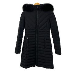 美品】GUESS ゲス Aラインダウンジャケット ベルト付き ミドル丈 