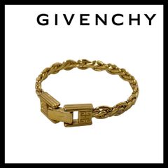 美品】ジバンシー 喜平チェーンブレスレット Gロゴ ゴールド