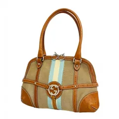 グッチ(Gucci) グッチ ハンドバッグ インターロッキングG 114882 キャンバス ブラウン レディース