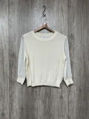 STUDIOUS ステュディオス ドッキング ニット ブラウス シャツ size0/アイボリー ■■ レディースのサムネイル