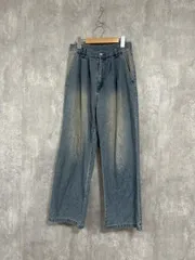 apres jour mignon アプレジュールミニョン ヴィンテージカラーオーバーダイ デニムパンツ sizeS/青 ■■ レディースのサムネイル