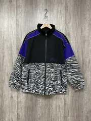 FILA フィラ アニマル柄 パイピング 切替 ジャケット sizeM/黒 ◆■ メンズ
