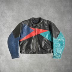 Echtes Leder ヴィンテージレザーライダースジャケット ロンジャン①