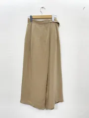 nano universe ナノユニバース ポリエステル100% スラックス パンツ size38/M-L相当/茶 ■■レディース