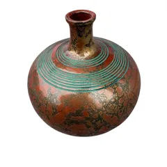 勝光作　銅製　花器　一輪挿し インテリア