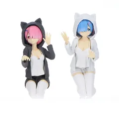 ラストワン賞 レム&ラム Nyanko mode ラストワンver. 一番くじ Re:ゼロから始める異世界生活-いつでもあなたと一緒だよ- フィギュア プライズ(15432) バンプレスト