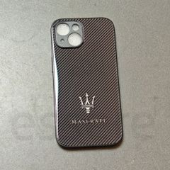 iPhone15 케이스 마세라티 스마트 폰 케이스 아이폰 케이스 iPhone15 유리 케이스 하드 케이스 카본 무늬