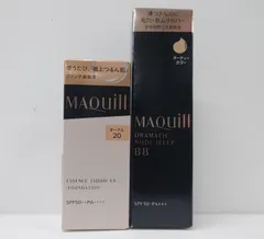 H1864 マキアージュ エッセンスリキッド EX オークル20 24ml・ドラマティック ヌードジェリー BB 30g 計2点セット