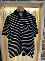A-1869 Lacoste ラコステ ポロシャツ 半袖 ネイビー ボーダー サイズ3