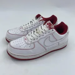 【中古】NIKE AIR FORCE 1 LOW '07 Stitch Radiant Red スニーカー 26cm CV1724-100 ホワイト レッド ナイキ[10]