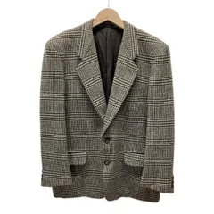 【中古】　COMME des GARCONS HOMME　テーラードジャケット　ウールジャケット　アウター　チェック　シングルボタン　フロントポケット　日本製　ドメスティック　古着　/1156