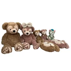 186001 現状品 Disney ディズニー ダッフィーフレンズ　ぬいぐるみ、クッション 7点まとめ売り