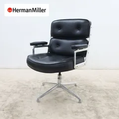 ◆希少◆ Herman Miller ハーマンミラー イームズエグゼクティブチェア タイムライフチェア 4本脚 革/レザー ヴィンテージ 60年代 ①のサムネイル