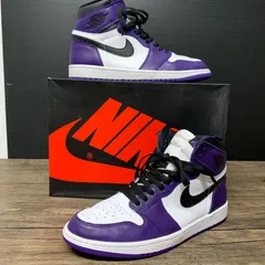 [むつ80-042206] [併売] Nike Air Jordan 1 Retro High OG Court Purple/White/Black 29.0cm