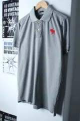 (XL-2XL) アバクロンビー 半袖 KARA Tシャツ オーバーサイズ グレー -183F0