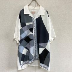 FENDI 美品 21SS FFチェーン柄 シルク 半袖シャツ ルーズフィット 
