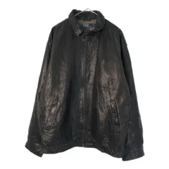 Polo by Ralph Lauren ポロ ラルフローレン レザースイングトップ ブラック(メンズ L)中古 古着 X4061