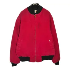 90年代 USA製 Carhartt カーハート サンタフェジャケット ダックワークジャケット レッド(メンズ L相当)中古 古着 X4855