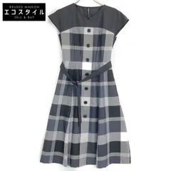 BLUE LABEL CRESTBRIDGE ブルーレーベルクレストブリッジ 24年製 ｸﾞﾚｰ ｸﾚｽﾄﾌﾞﾘｯｼﾞﾁｪｯｸﾗｲﾄｸﾛｯｼﾝｸﾞﾂｲﾙﾋﾞｽﾁｪｺﾝﾋﾞﾄﾞﾚｽ 36