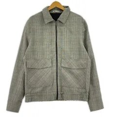 ZARA  ザラ  ジップアップ  チェック柄ジャケット sizeEUR L/グレー系