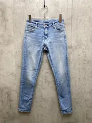AZUL BY MOUSSY アズールバイマウジー ストレッチ スキニー デニムパンツ シンプル カジュアル 着回しsizeS/青 ■■ レディース