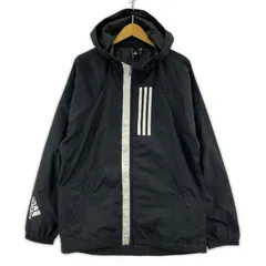 adidas アディダス フルジップジャケット sizeM/ブラック×ホワイト