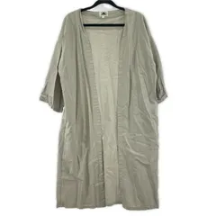 ABITOKYO アビトーキョー ボタンレス ロングカーディガン sizeL/ライトグレー