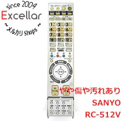 [bn:7] SANYO　テレビリモコン RC-512V　前面ボタンカバーなしのサムネイル
