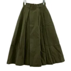 B:MING LIFE STORE by BEAMS ビーミングバイビームス Dickies タック ロング フレアスカート sizeS/カーキのサムネイル