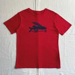MADE IN MEXICO　メキシコ製　archive　Patagonia　パタゴニア　半袖Tシャツ　カットソー　フライングフィッシュ　トビウオ　魚グラフィック　オーガニックコットン　赤　XL14　Y2K　アウトドア　Flying Fish Cotton-T