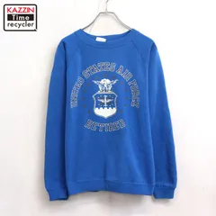 80s USA製 vintage Hanes U.S.AIR FORCE ミリタリープリント スウェット トレーナー メンズ 表記XLサイズ