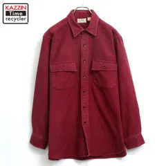 80s USA製 vintage L.L.Bean 無地 シャモアクロス 長袖シャツ メンズ XLサイズ相当 ビッグサイズ オーバーサイズ