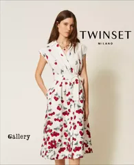 【未使用・新品】【公式正規取扱い】TWINSET(ツインセット)women's チェリープリント シャツドレスのサムネイル