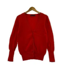 ZARA ザラ Vネックカーディガン sizeEUR L/レッド